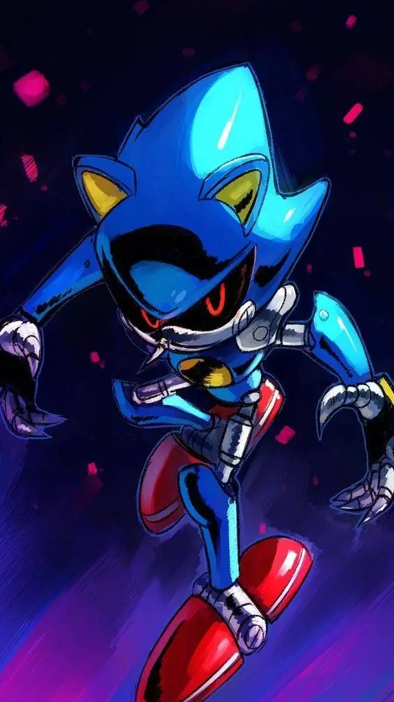 ai character: ¿Metal Sonic? background