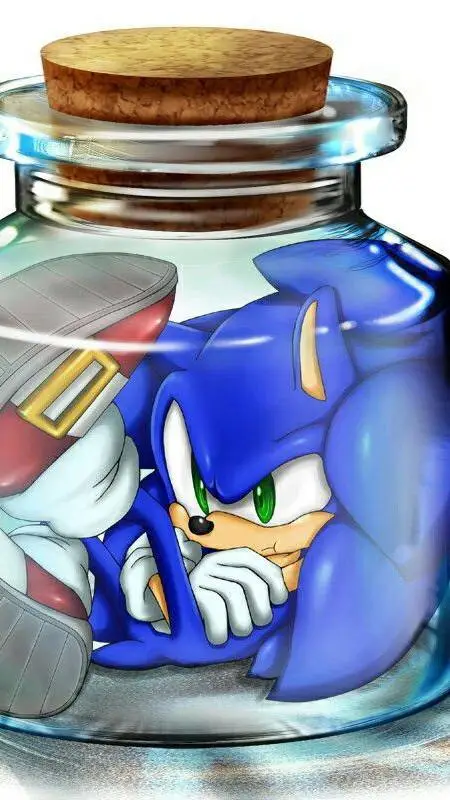 ai character: Sonic Atrapado background