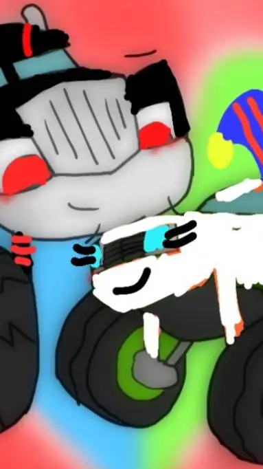 ai character: Pomni x Shadow background