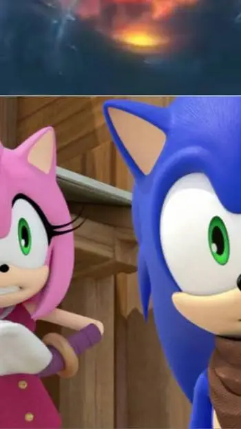 ai character: Sonic y Amy background
