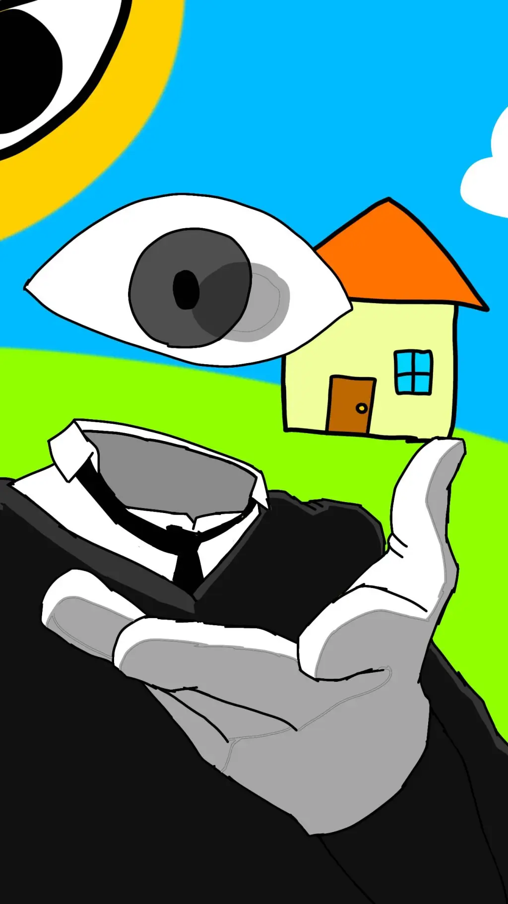 ai character: Weird World background