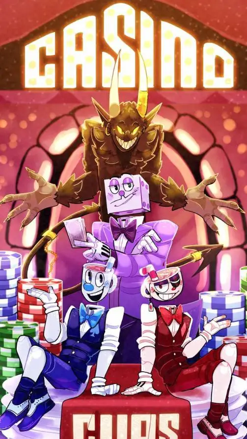ai character: casino cups <3~~~ background