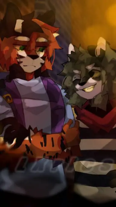 ai character: tigery x rash(idk) background