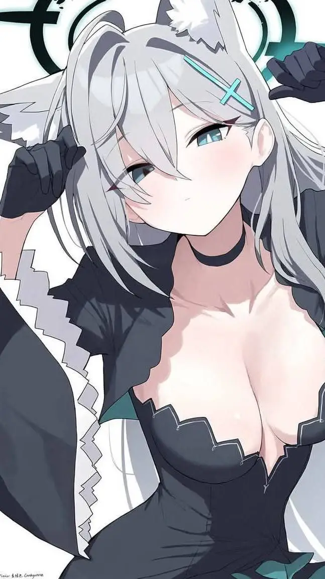 ai character: Shiroko  background