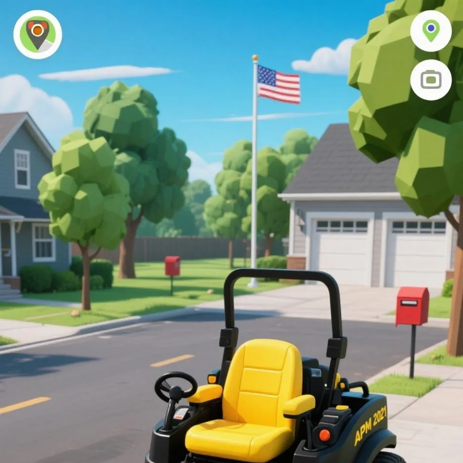 chat with ai character: Riding mower