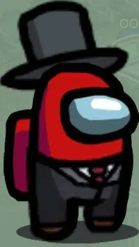 ai character: Amongus con copy background