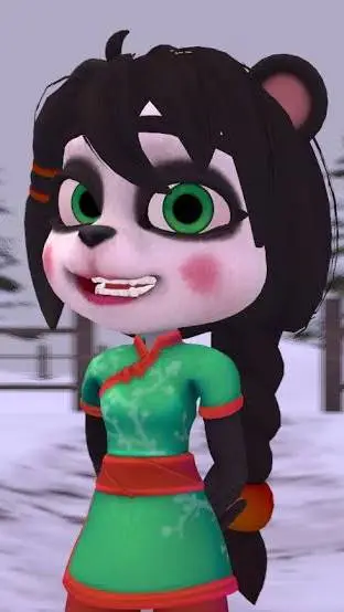 ai character: yaya panda background