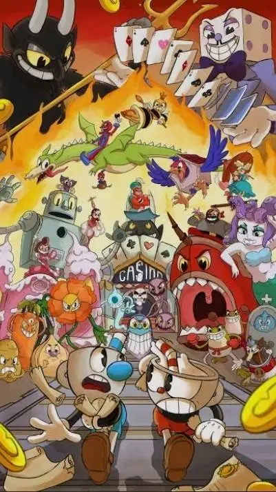 ai character: Cuphead background