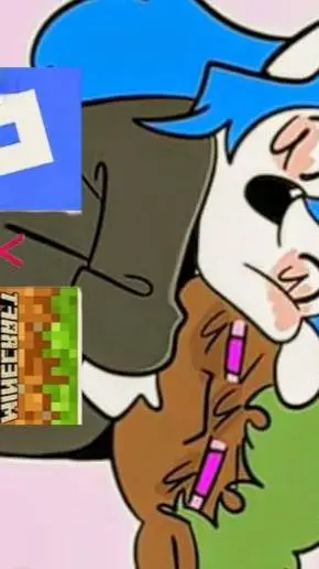 ai character: ROBLOX × MINECRAF background