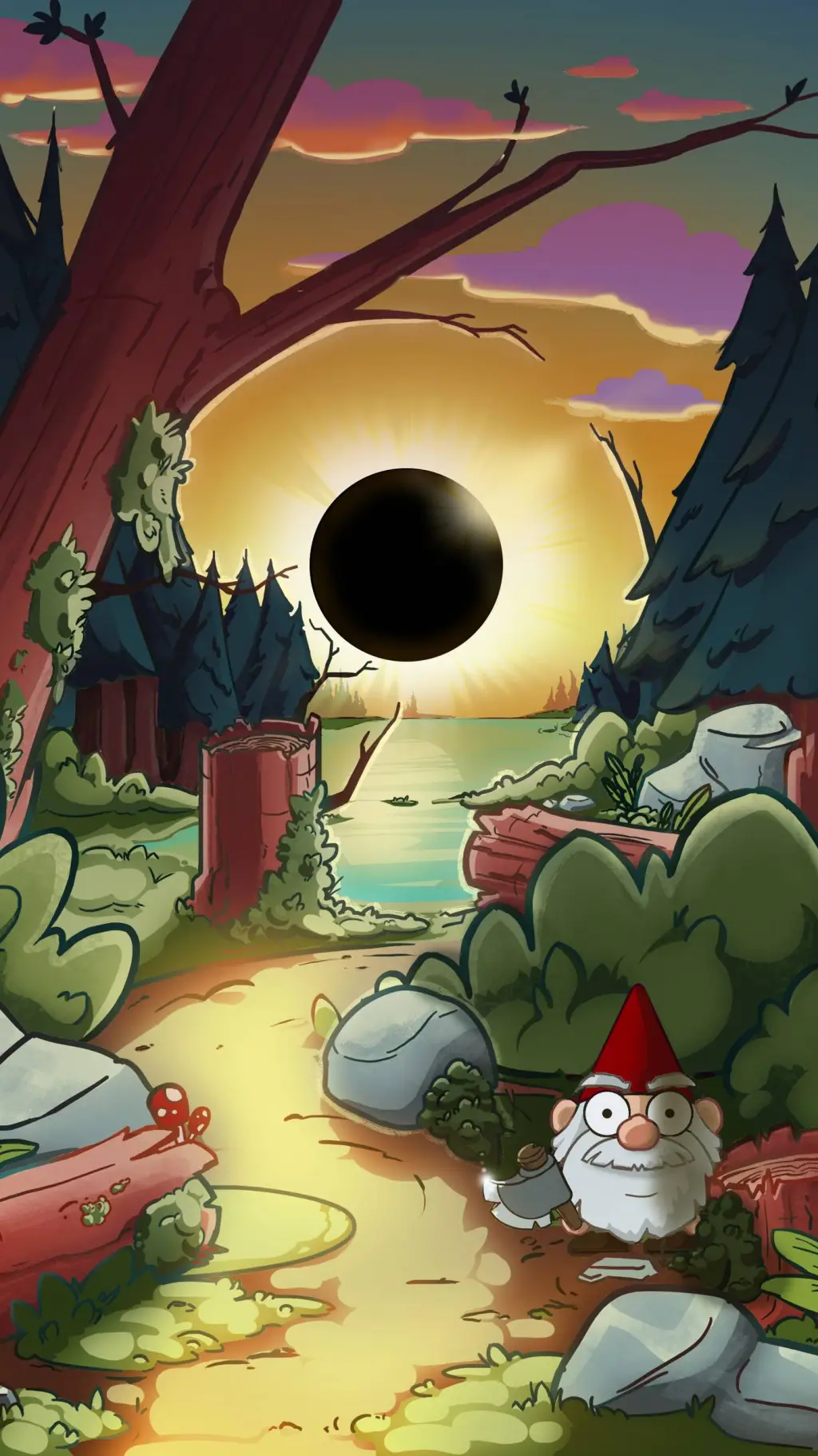 ai character: Gravity Falls  background
