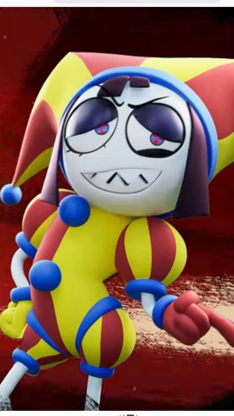 ai character: Evil Pomni background
