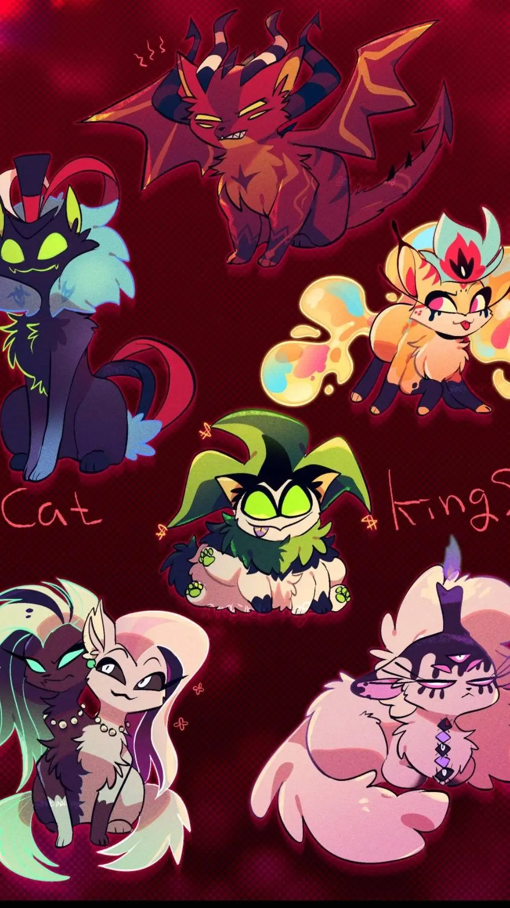 ai character: cat kings background