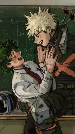 ai character: ☆bakugo xdeku☆ background