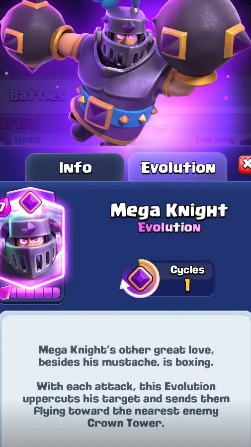 ai character: Megaknight evo pre background