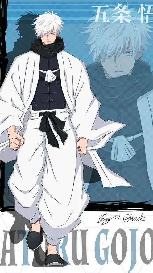 ai character: Gojo vs Sukuna background