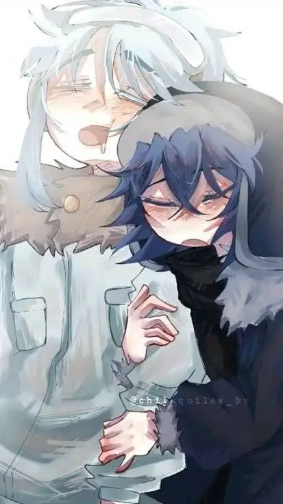 ai character: Neptuno x Urano💙🩵✨ background