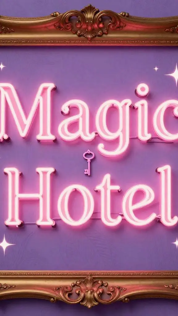 ai character: magic hotel  background