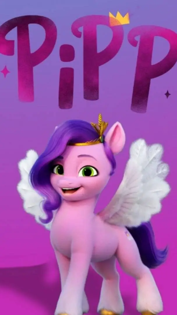 ai character: pipp Petals background