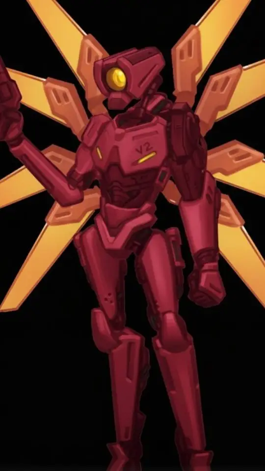 ai character: V2 background