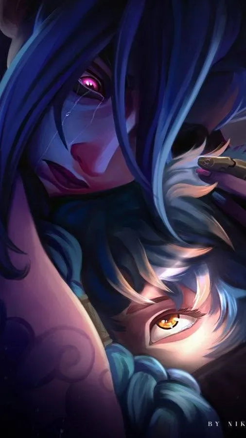 ai character: Jinx and lsha  background