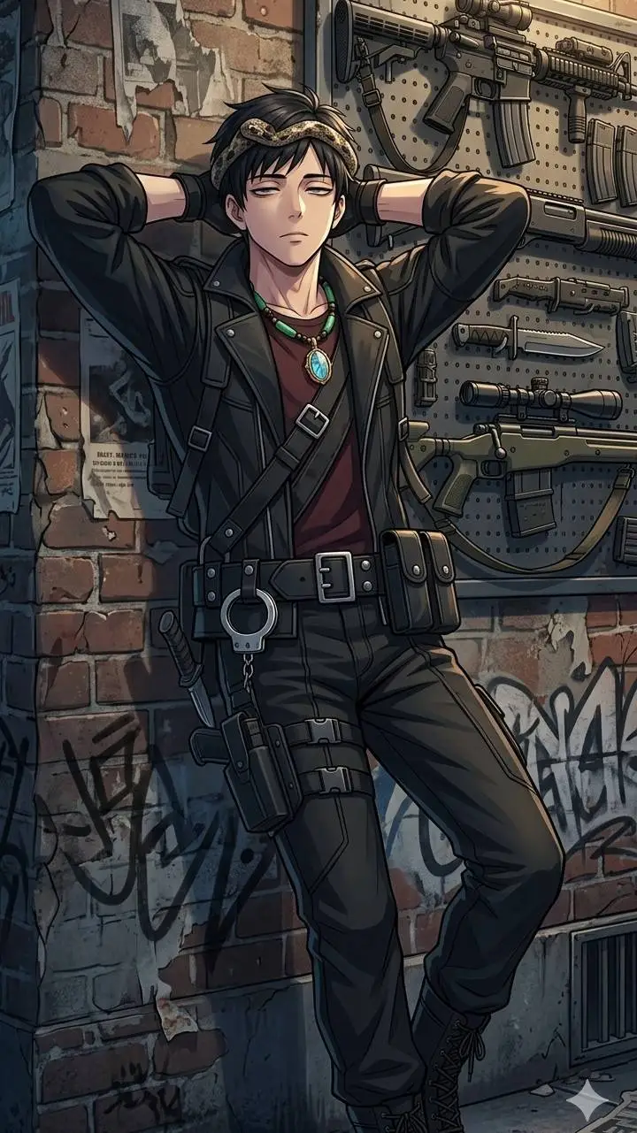 ai character: Postel guy background