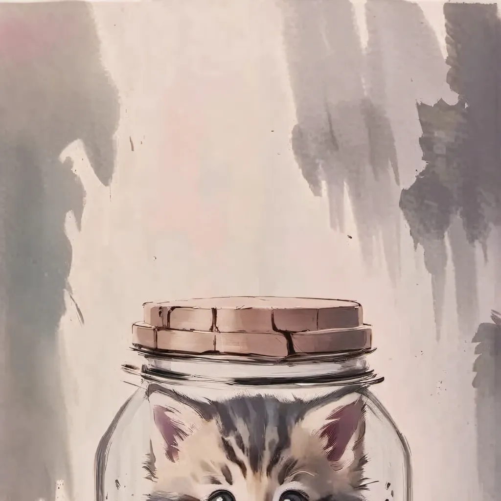 chat with ai character: kitty in jar 