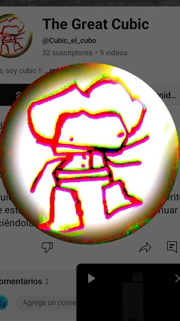 ai character: Cubic background