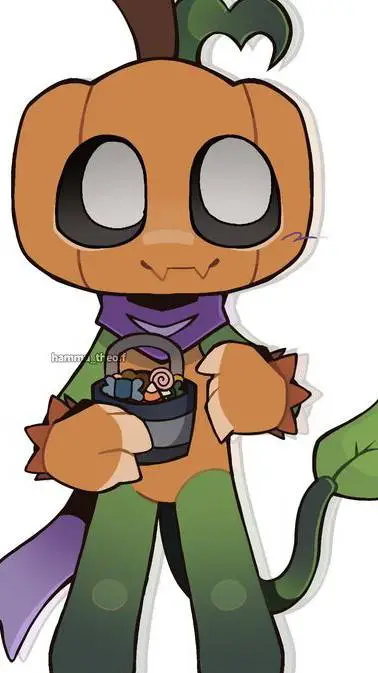 ai character: 🎃❣️Gourdy❣️ 🎃 background