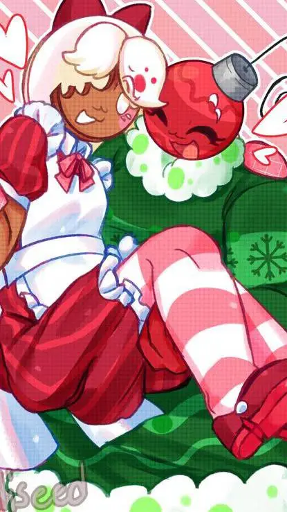 ai character: OrnamentoCookie background