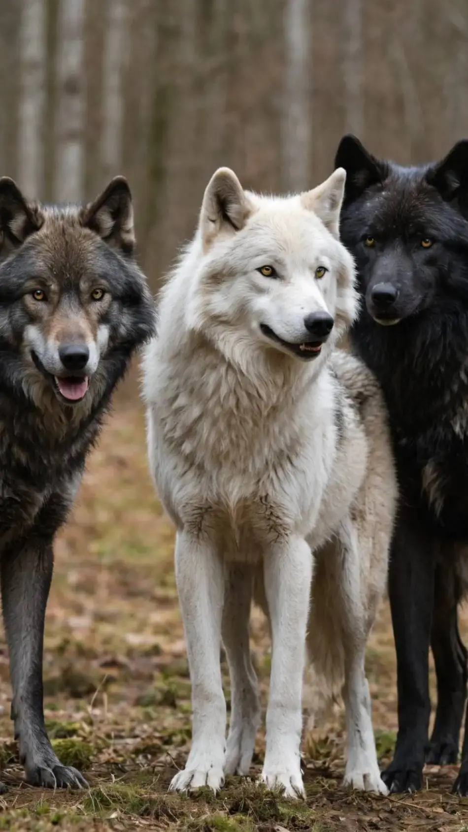ai character: realism Wolfpack background