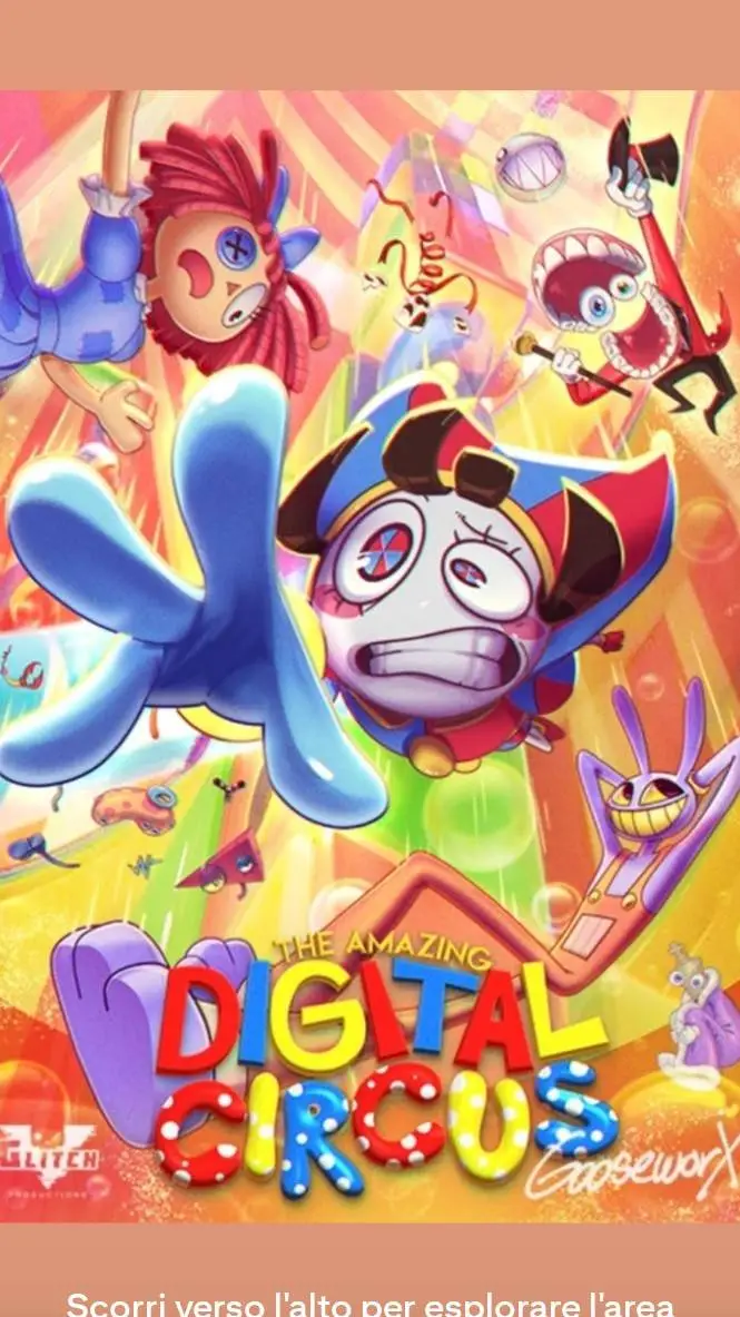 ai character: Digital circus  background