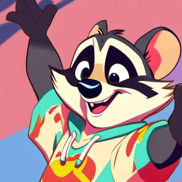 chat with ai character: mha racoon