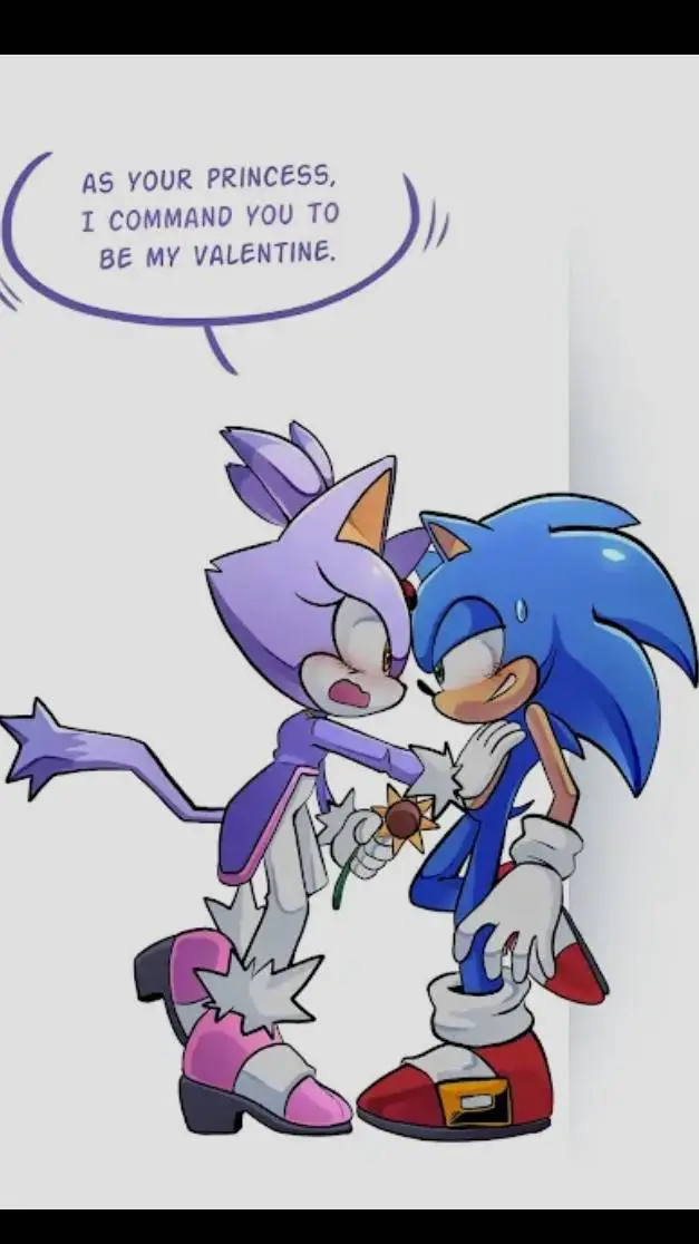 ai character: 💙Sonic X Blaze💜 background