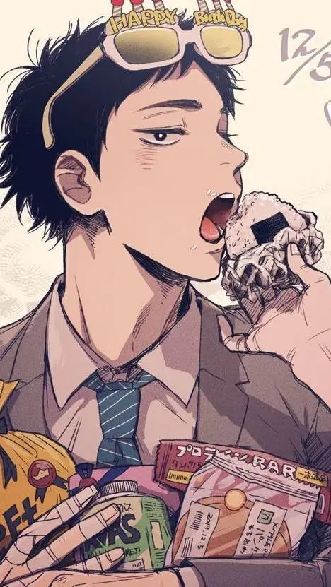 ai character: •~°keiji akaashi♡ background
