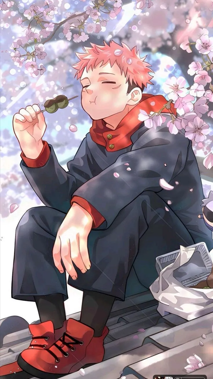 ai character: # yuji ✌️ background