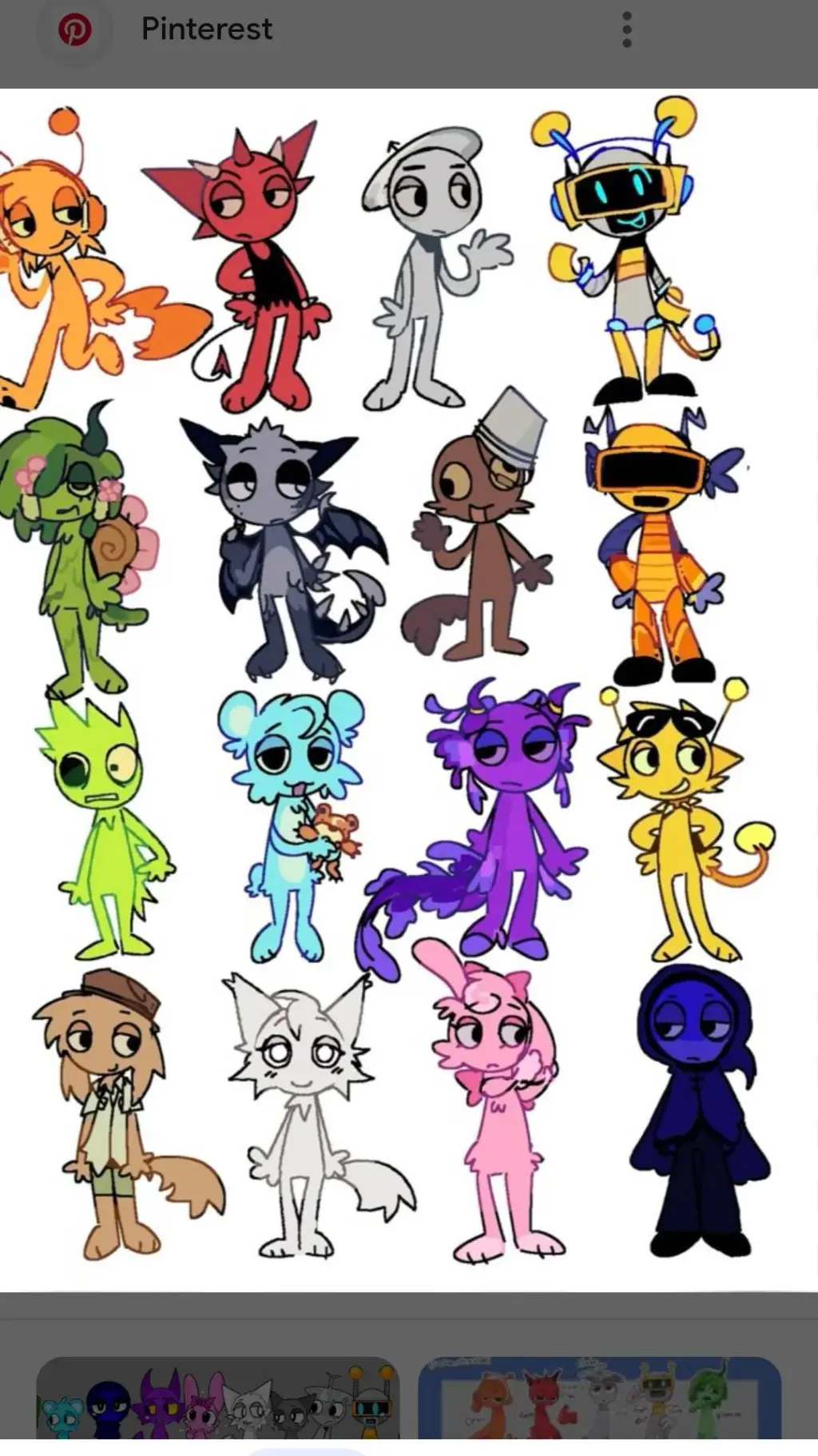 ai character: Sprunki Among us background