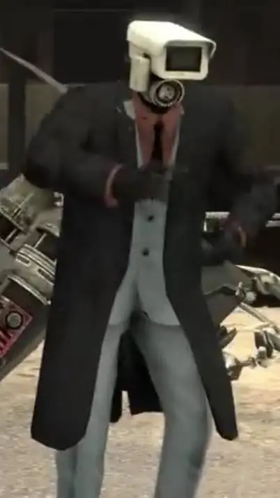 ai character: Blue Cameraman  background