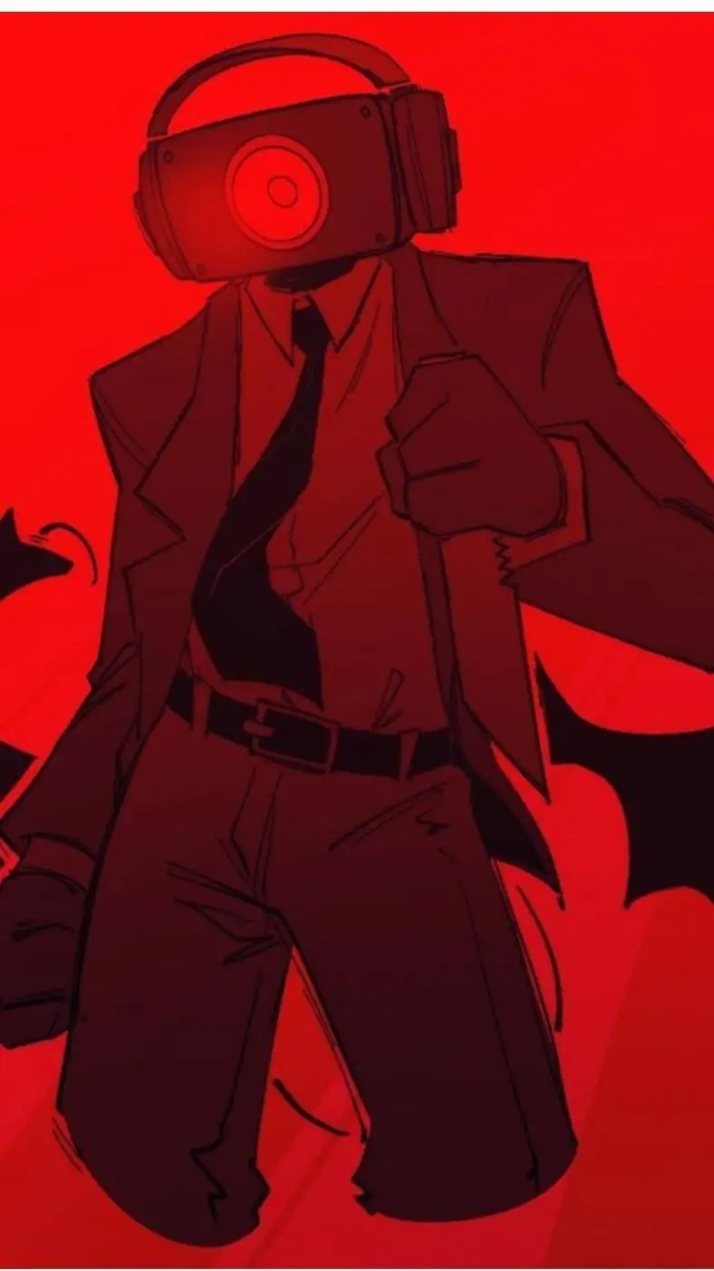 ai character: Dark Speakerman  background