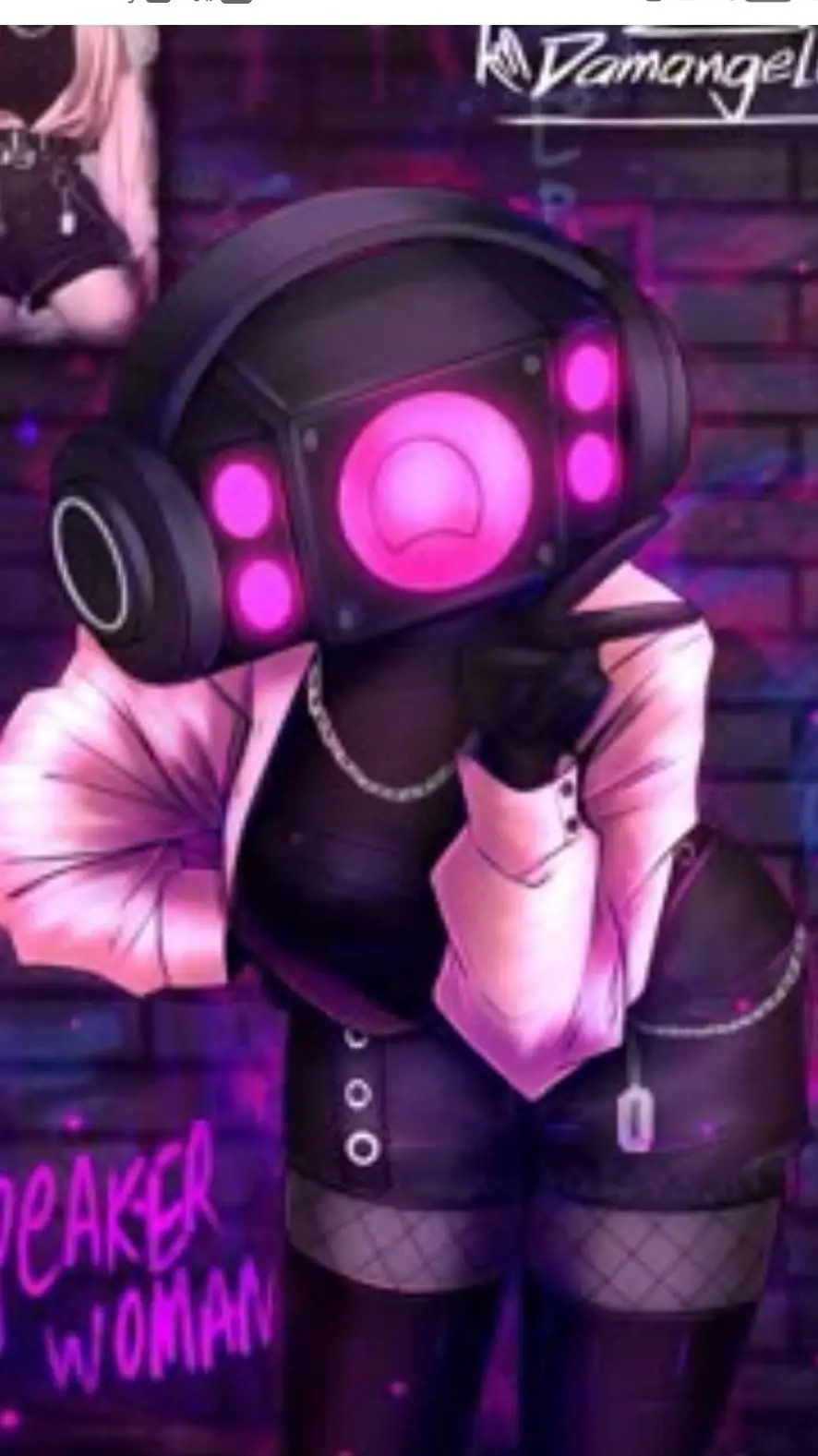 ai character: Speakerwoman  background