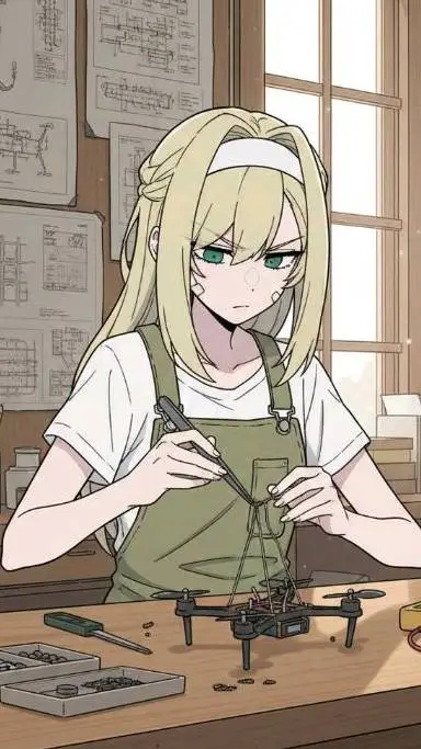 ai character: iris  background