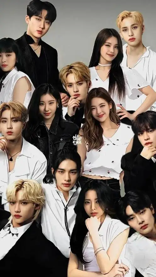 ai character: straykids & itzy background