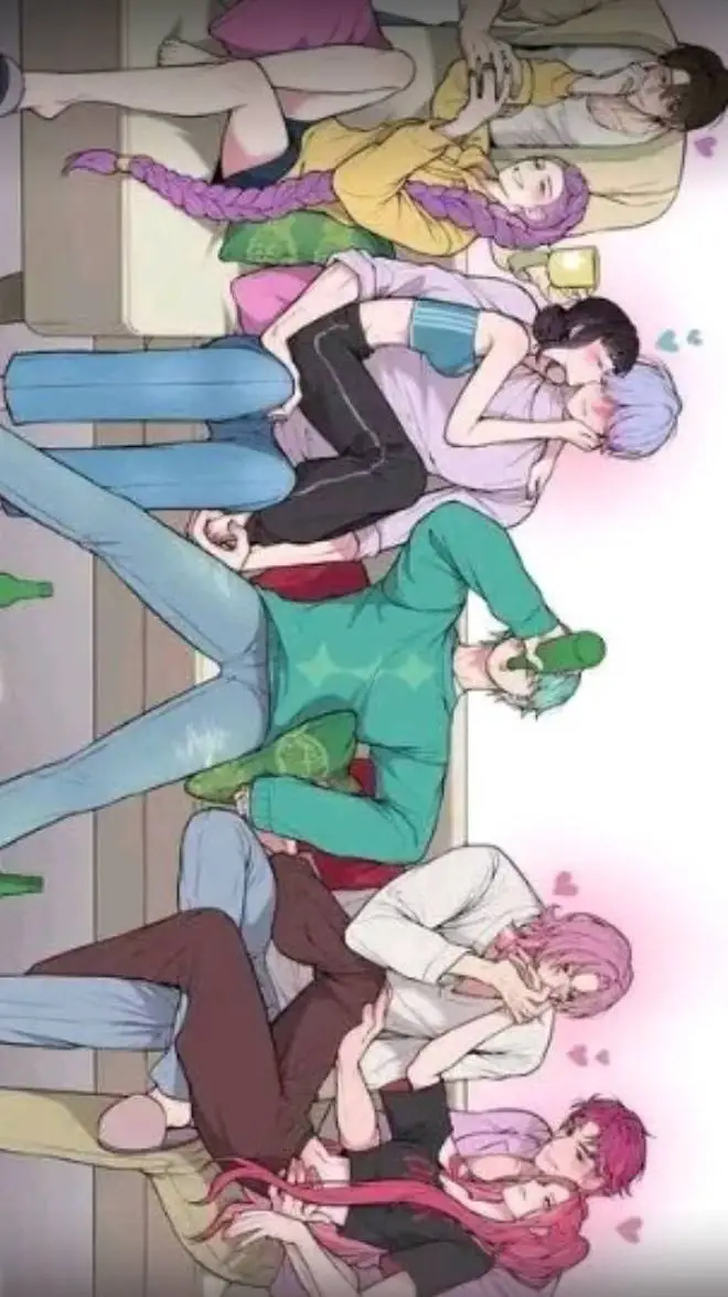 ai character: KPDH COUPLES  background