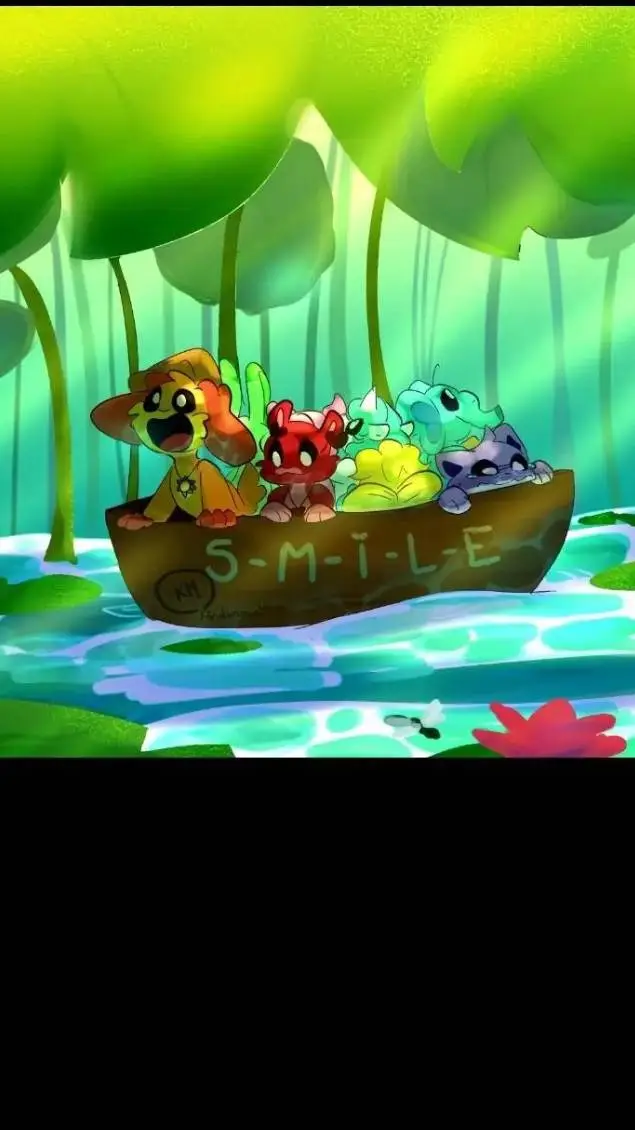 ai character: Smilling Critters background