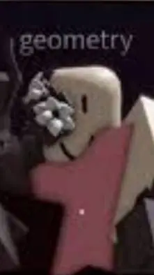 ai character: geometry background