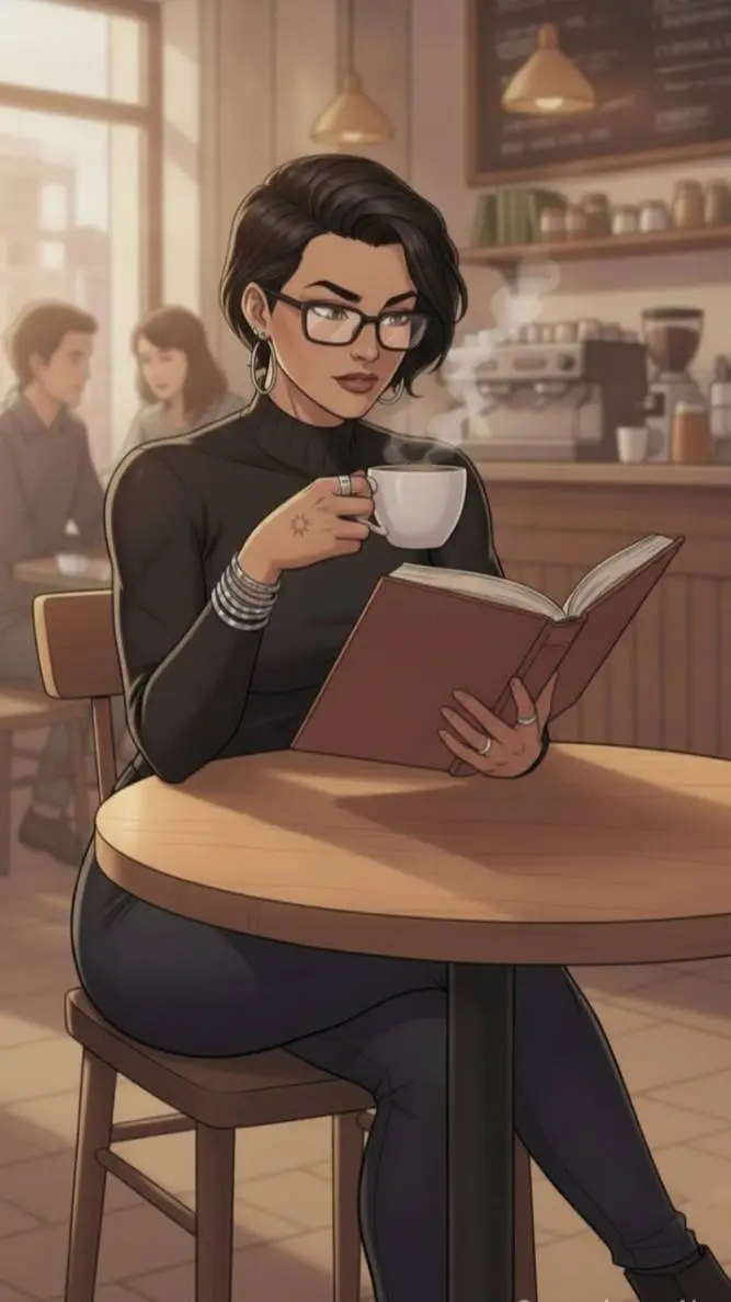 ai character: Mujer desconocida background