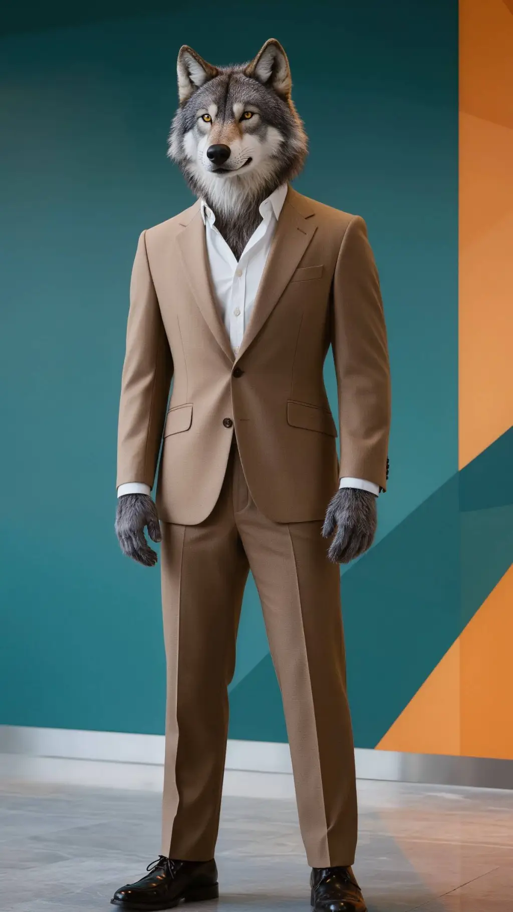 ai character: Wolfy background