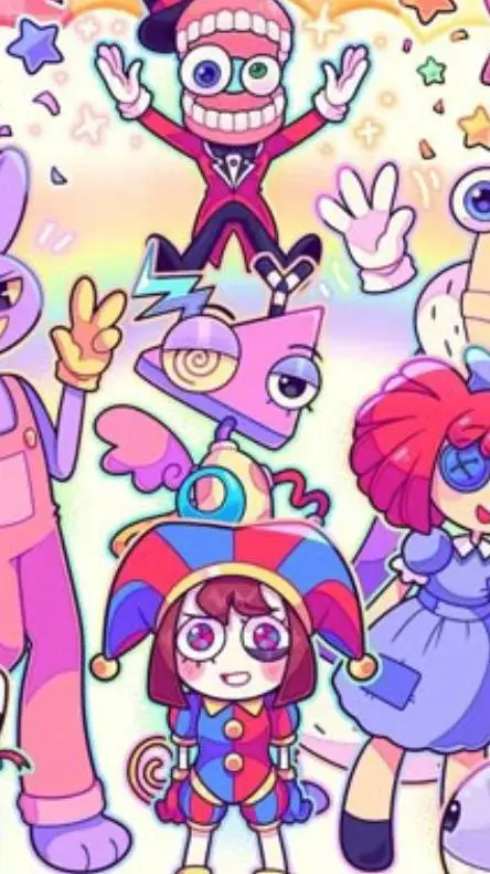 ai character: digital circus 😁 background