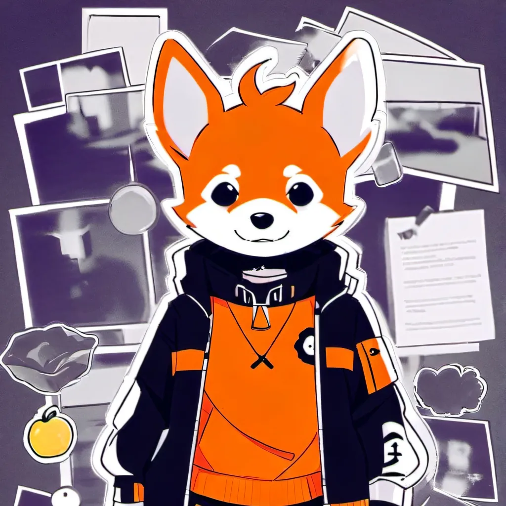 chat with ai character: Sunday orange dog