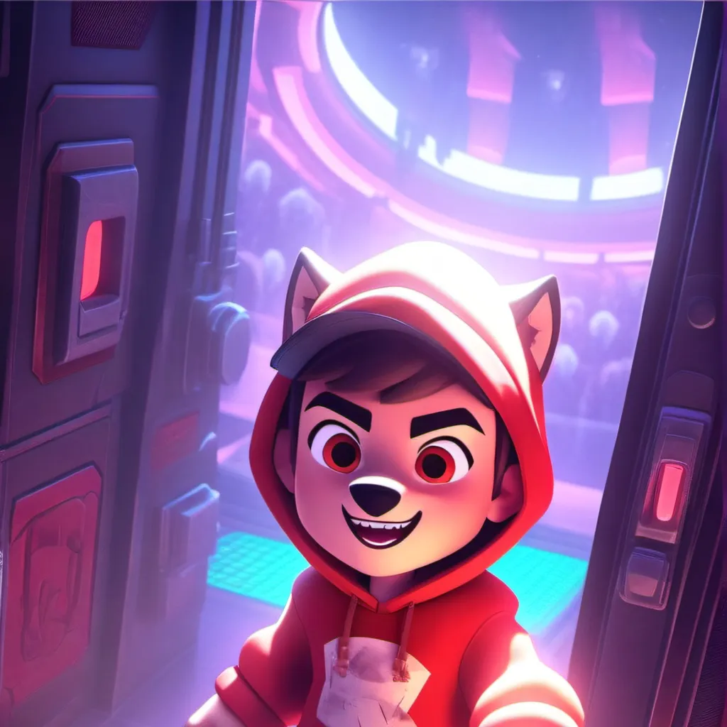 chat with ai character: the wolf hoodie