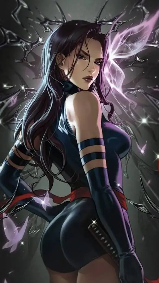 ai character: Psylocke  background
